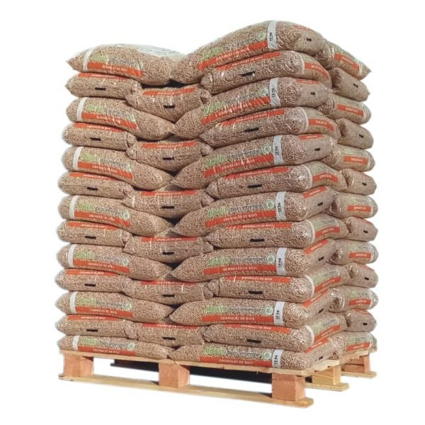 Pellet Moulin Bois Energie – Palette de 65 Sacs de 15 KG